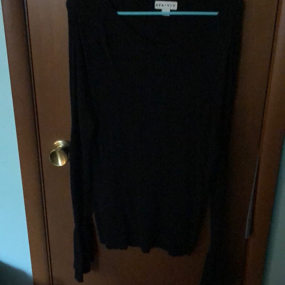 Ava & Viv black Bell sleeve top